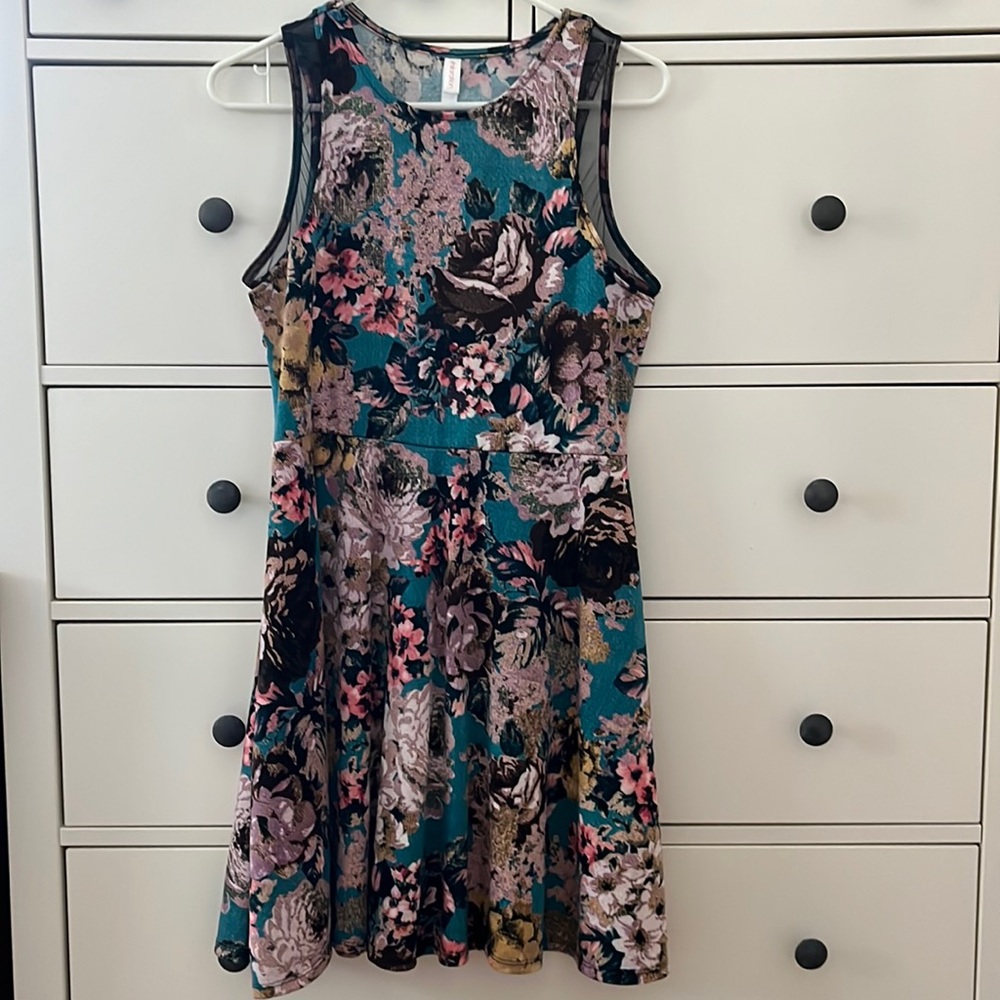 Xhilaration Floral Dress Size L